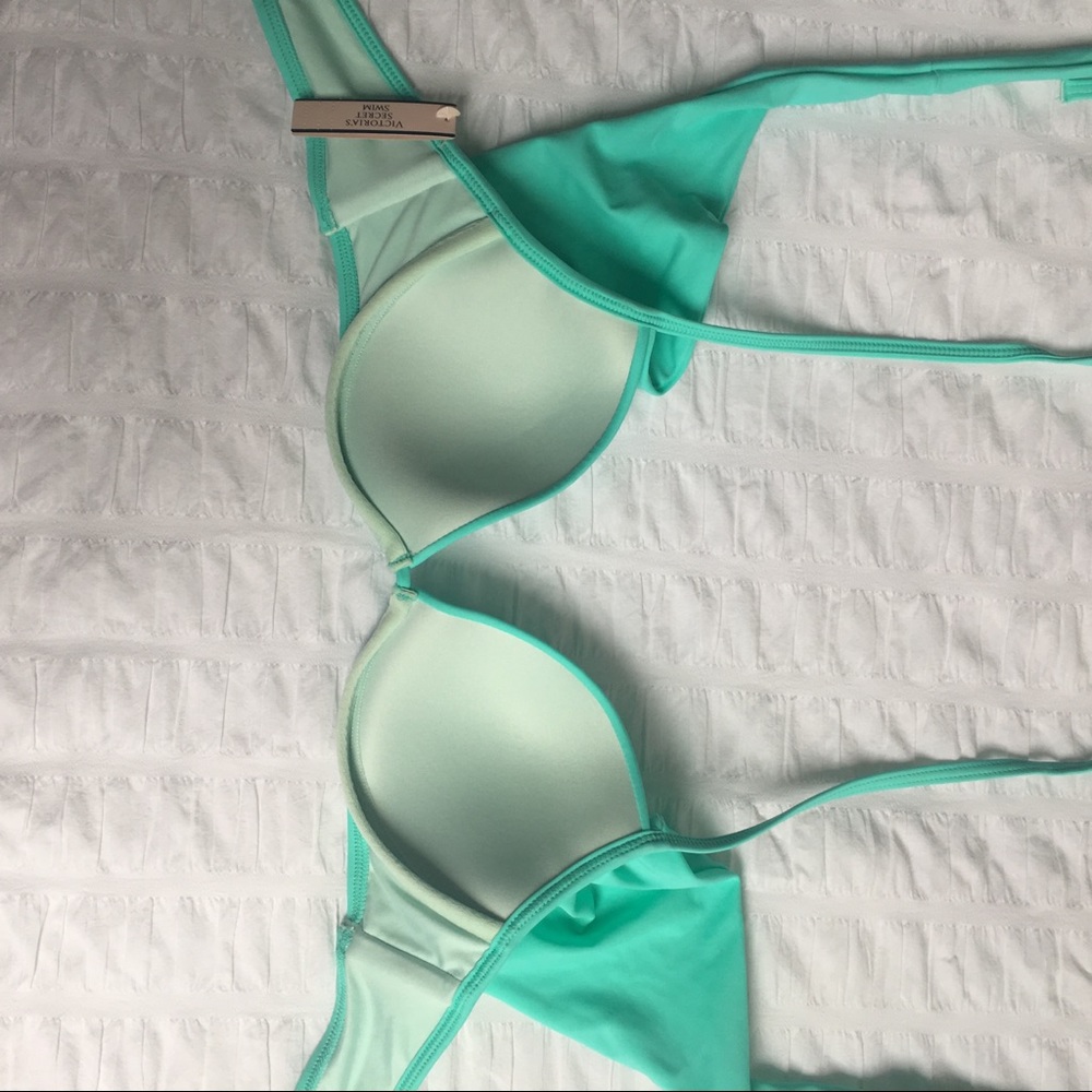 NWT Victoria’s Secret Wrap Halter Swim Suit 34B - Picture 8 of 8
